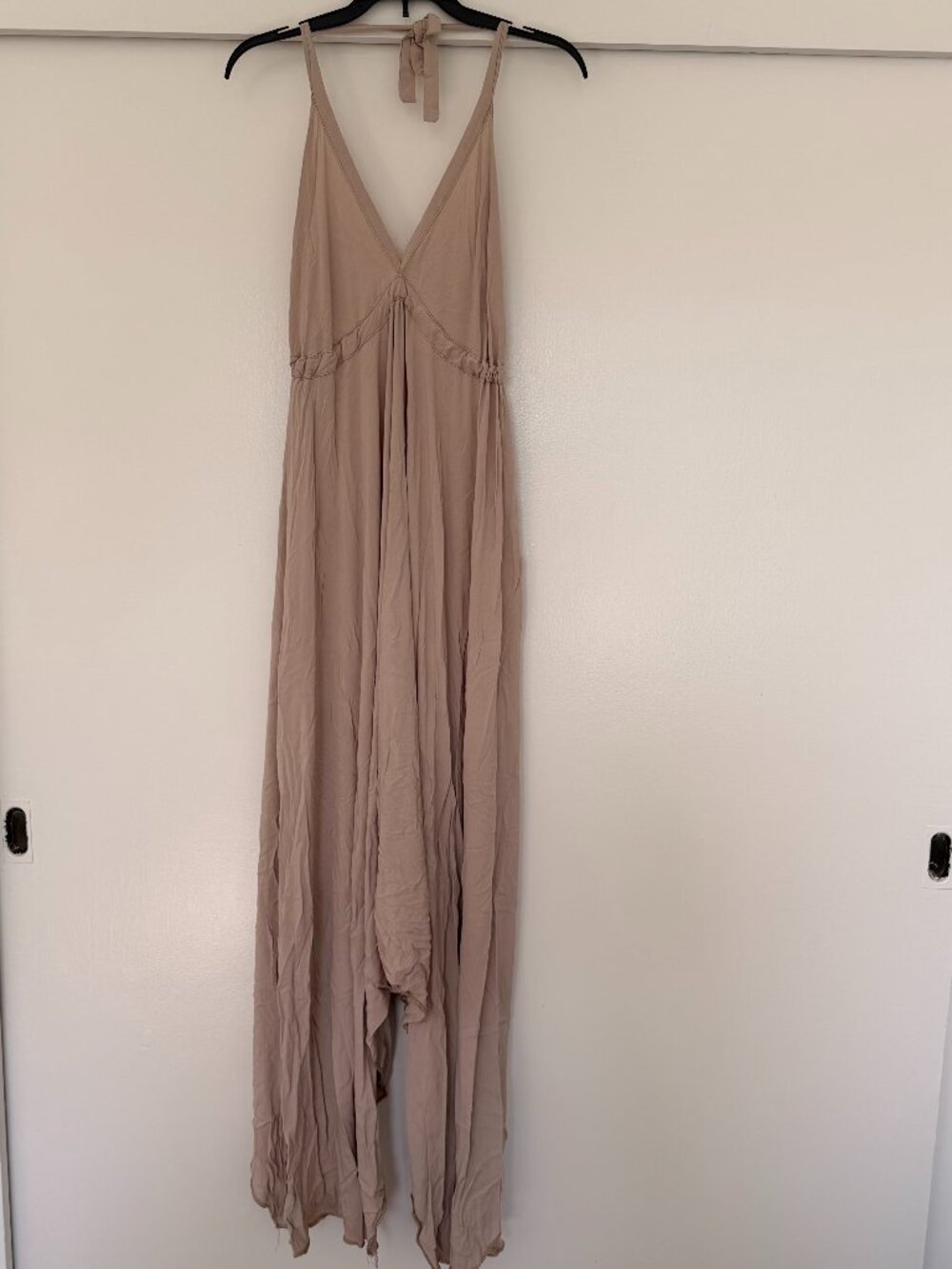 Monica Alvarez Tulum Dress in Taupe / Tan / Sand